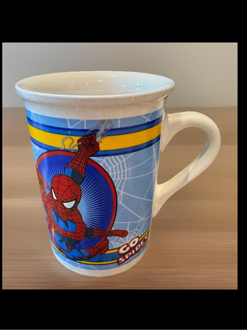 Spider-Man 2011: Go Spidey: Blue and Red Ceramic Coffee Mug 12oz: Marvel Comics